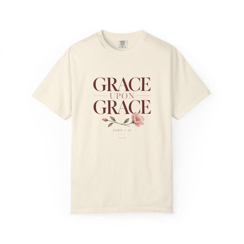 Grace Upon Grace Floral Heavyweight Tee | 7Fold