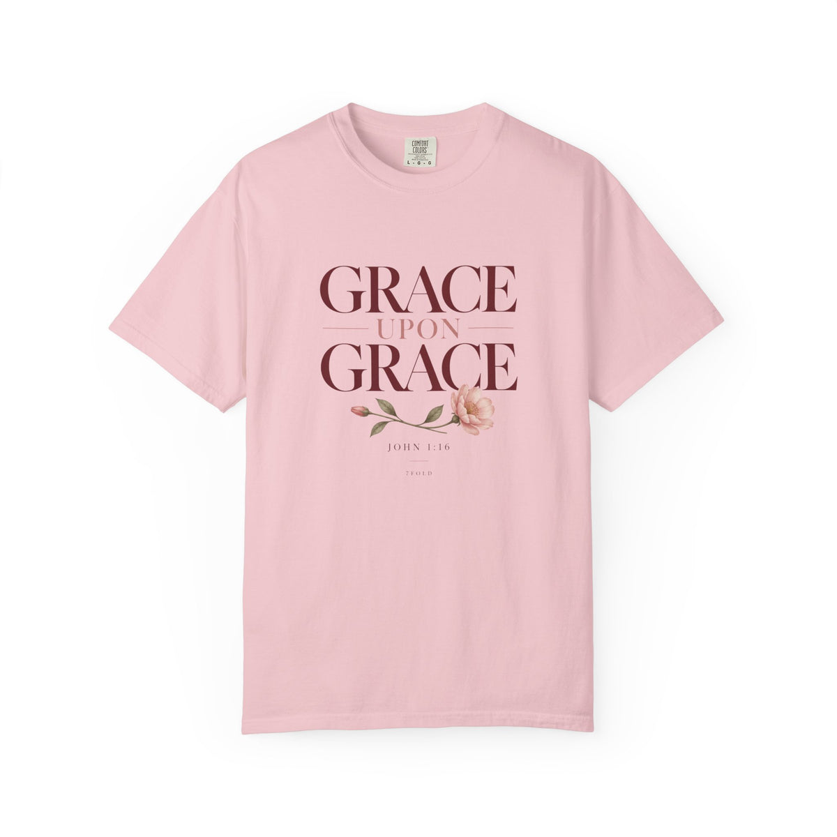 Grace Upon Grace Floral Heavyweight Tee | 7Fold