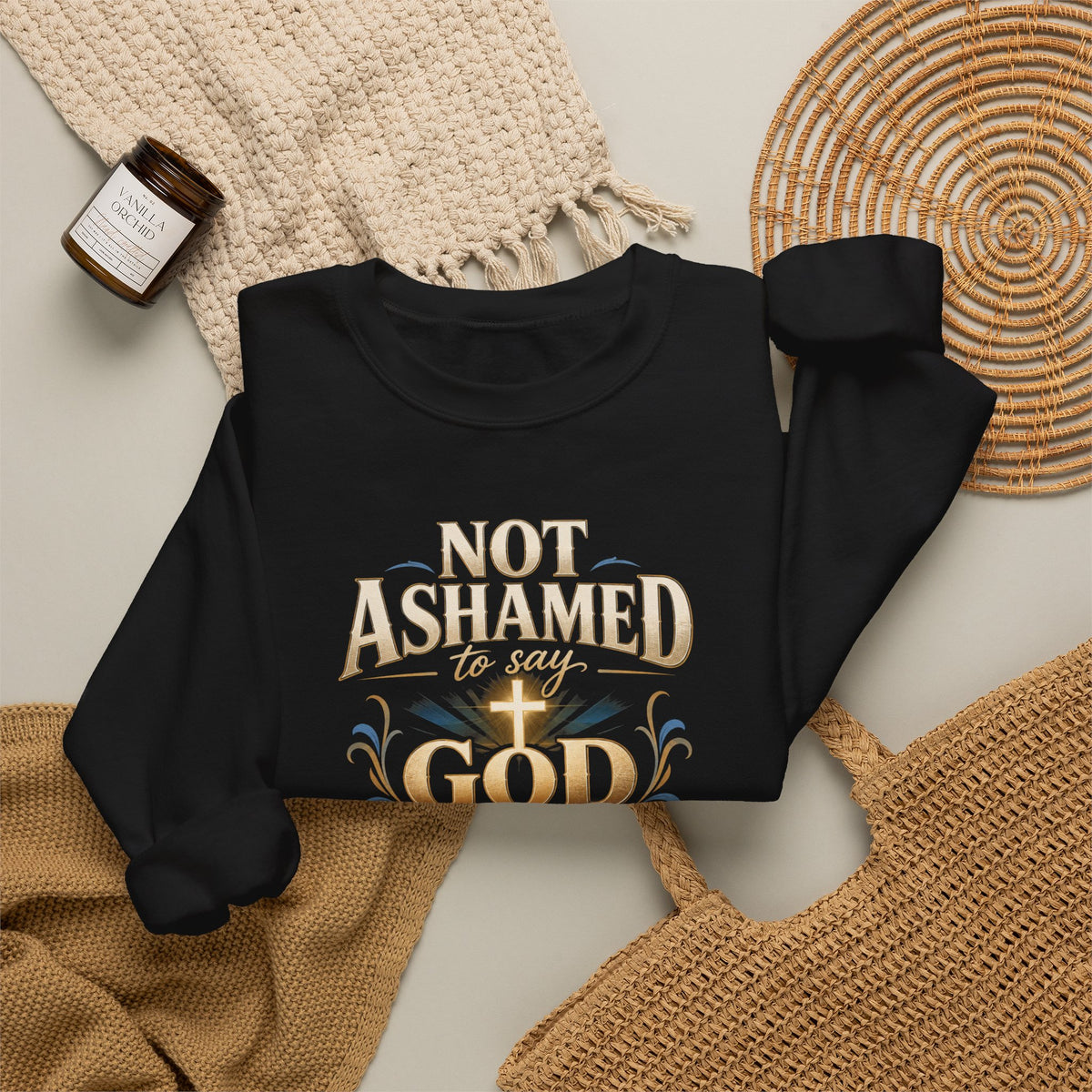 Not Ashamed — God Changed My Life Crewneck | 7Fold