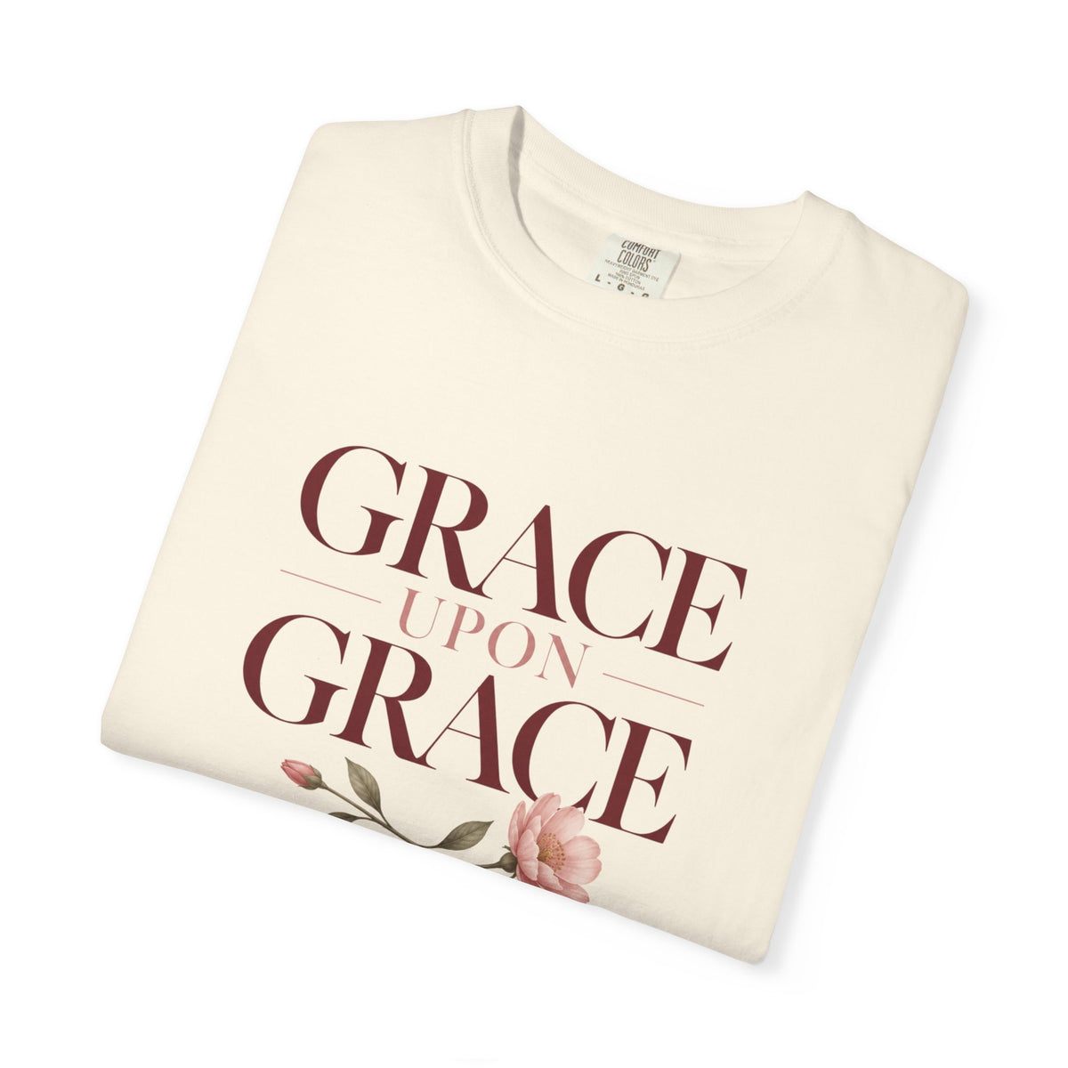 Grace Upon Grace Floral Heavyweight Tee | 7Fold