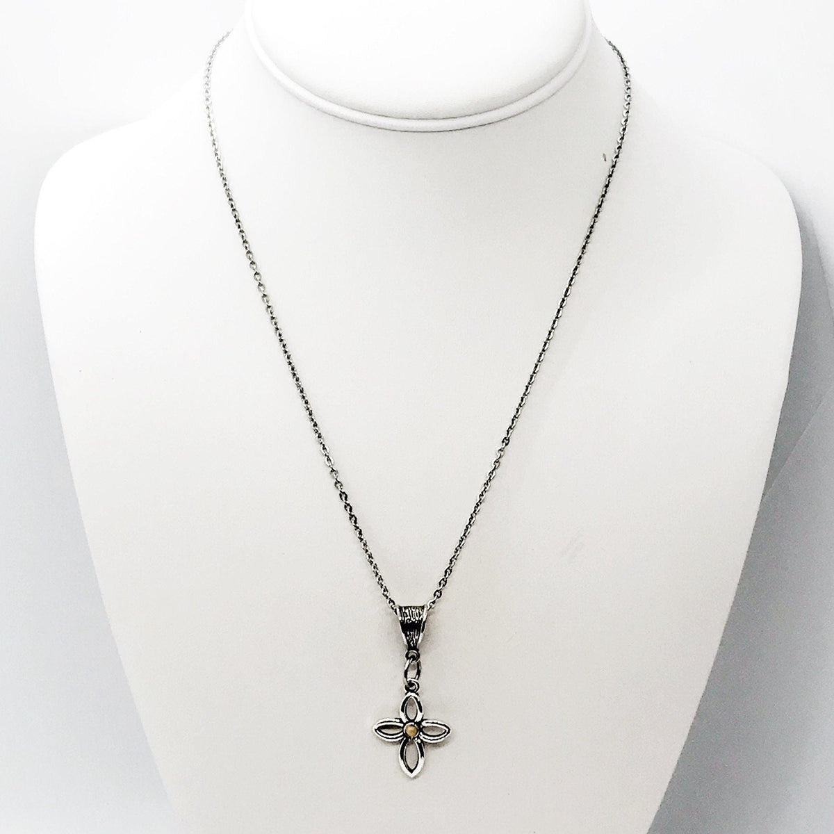 Mustard Seed Cross Pendant & Necklace | Matthew 17:20