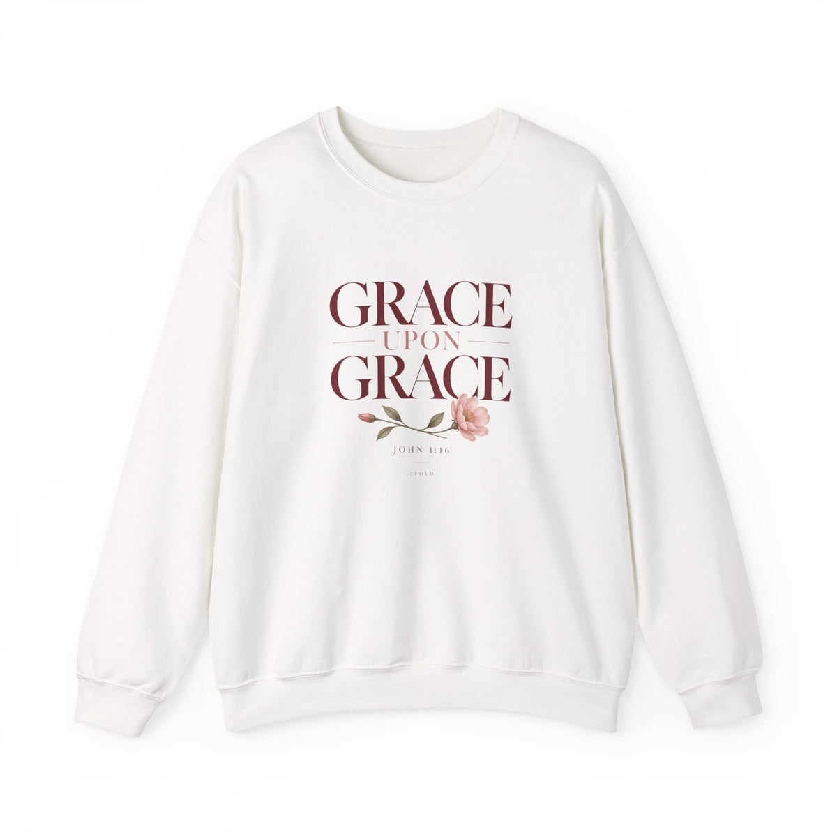 Grace Upon Grace Floral Crewneck | 7Fold