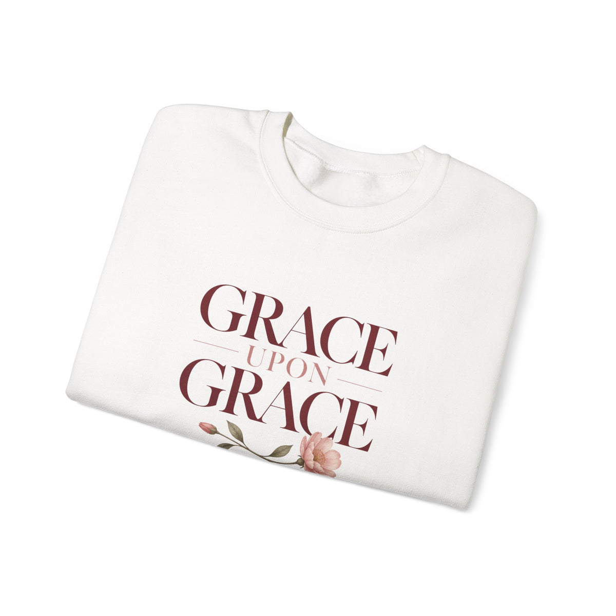 Grace Upon Grace Floral Crewneck | 7Fold