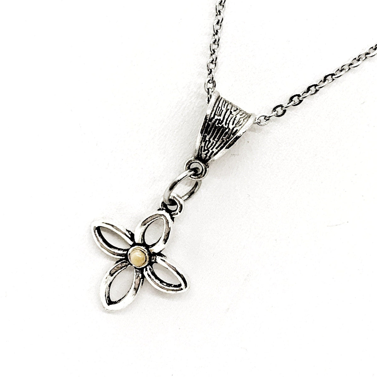 Mustard Seed Cross Pendant & Necklace | Matthew 17:20