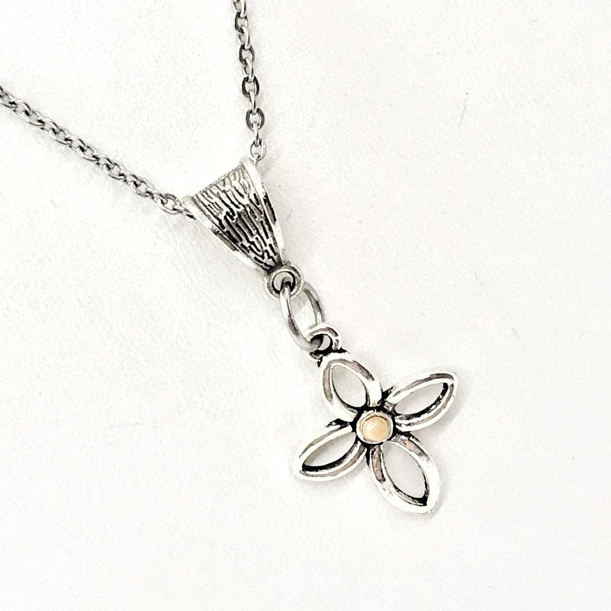 Mustard Seed Cross Pendant & Necklace | Matthew 17:20